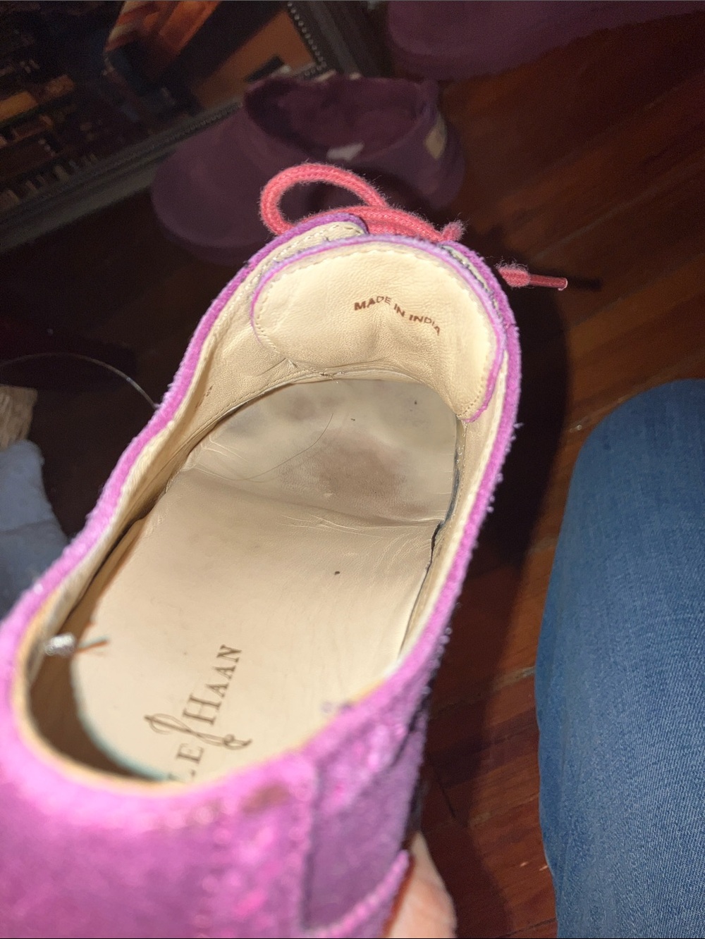 Fun Suede Cole Haan loafers! Great color! - Picture 8 of 10